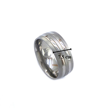 Çelik Alyans Yüzük Çizgili YZK-329