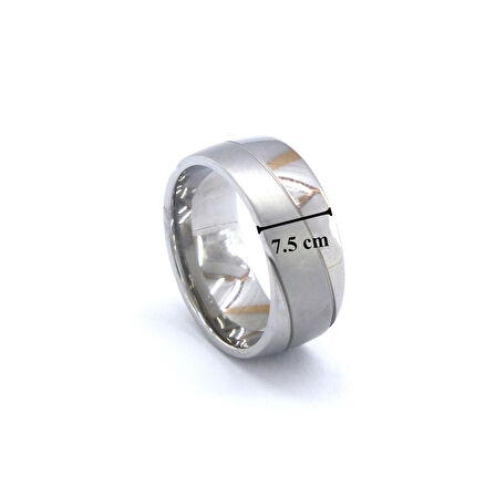 Çelik Alyans Yüzük Dalgalı YZK-330