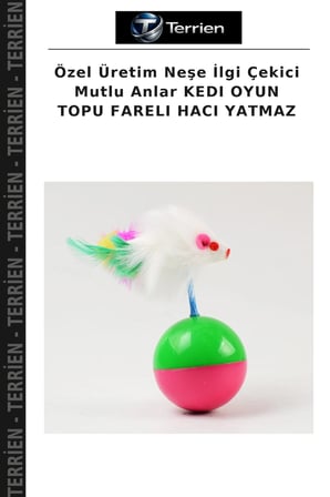 Özel Üretim Neşe İlgi Çekici Mutlu Anlar KEDI OYUN TOPU FARELI HACI YATMAZ