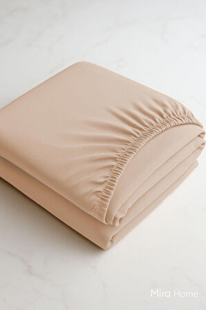 Çift Kişilik Düz Penye  %100 Pamuklu Lastikli Çarşaf 180X200