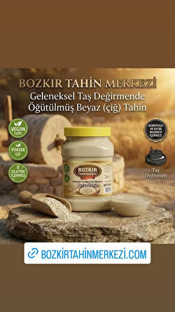 Bozkır Tahin Merkezi Taş Değirmen Beyaz Tahin 935gr (doğal & vegan)