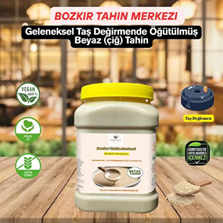 Bozkır Tahin Merkezi Taş Değirmen Beyaz Tahin 935gr (doğal & vegan)