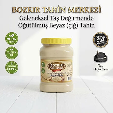 Bozkır Tahin Merkezi Taş Değirmen Beyaz Tahin 935gr (doğal & vegan)