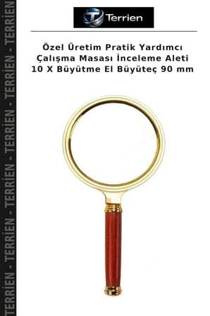 Özel Üretim Pratik Yardımcı Çalışma Masası İnceleme Aleti 10 X Büyütme El Büyüteç 90 mm