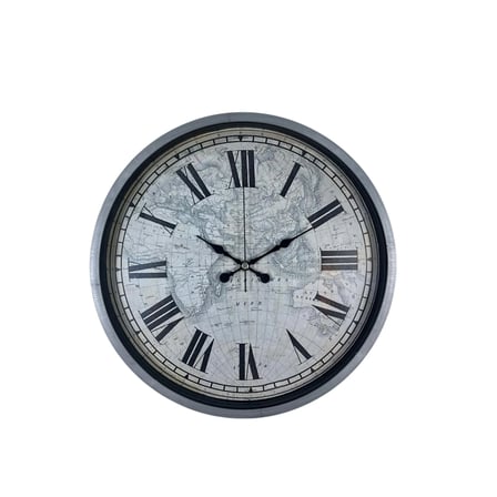 Gri 36 Cm Atlas Modern Tasarım Duvar Saati iegxx