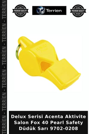 Delux Serisi Acenta Aktivite Salon Fox 40 Pearl Safety Düdük Sarı 9702-0208