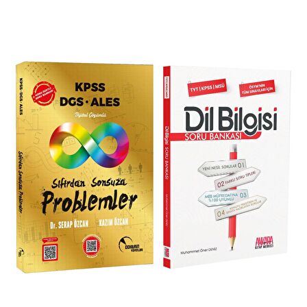 Doktrin KPSS DGS ALES Sıfırdan Sonsuza Problemler ve AKM Dil Bilgisi Soru Bankası Seti 2 Kitap