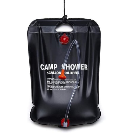 Doğa Sporu Pratik Duş Piknik Duşu Portatif Güneş Enerjili PVC Outdoor Su Çantası 20 Litre