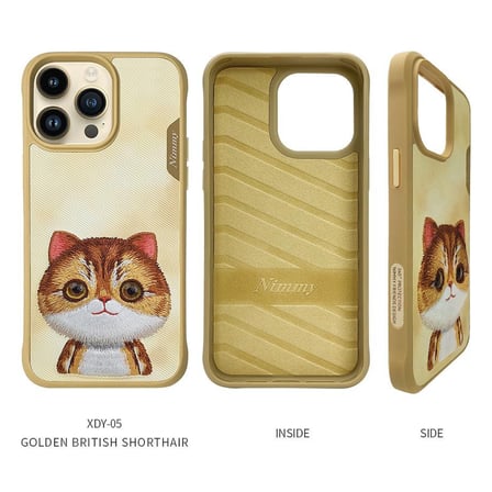 Premium iPhone 15 Big Eyes Kedi Kılıf 3D Koruyucu Kap Cihaz Kılıfı Telefon Süsü