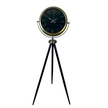 Eskitme Antique Aynalı Tripod 150 x 45 Cm Ayaklı Saat iegxx