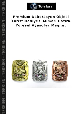 Premium Dekorasyon Objesi Turist Hediyesi Mimari Hatıra Yöresel Ayasofya Magnet