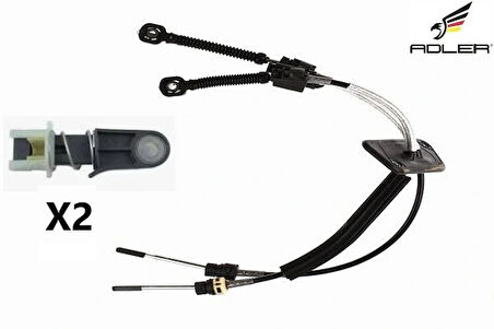 7H1711877N Vİ̇TES TELİ̇ & HALAT UCU ( 5 İLERİ ) - TRANSPORTER T5 1.9 TDİ 2004-2010 AXB-AXC