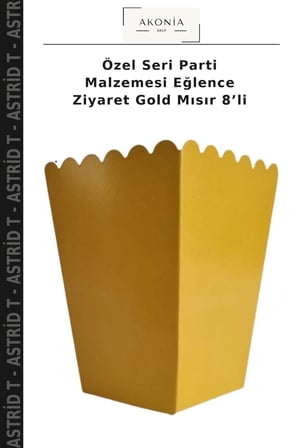 Özel Seri Parti Malzemesi Eğlence Ziyaret Gold Mısır 8’li