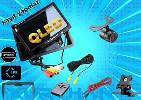 7 İNÇ QLED IPS EKRAN VE 1 ADET KELEBEK KAMERA KAYIT YAPMAZ 12 V