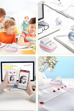 Premium Hediyelik Pratik Fotoğraf Yazıcı Termal C9 Pembe