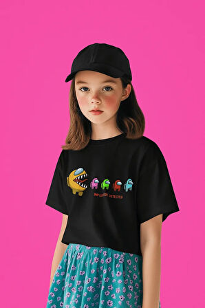 Among Us Imposter Baskılı Unisex Oyun Çocuk Tişört (1-12 YAŞ)