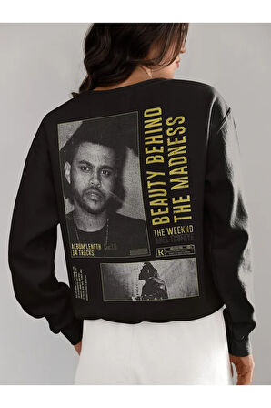 Tasarım The Weeknd Baskılı Unisex Oversize Rapper Şarkıcı Sweatshirt