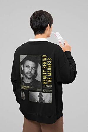 Tasarım The Weeknd Baskılı Unisex Oversize Rapper Şarkıcı Sweatshirt
