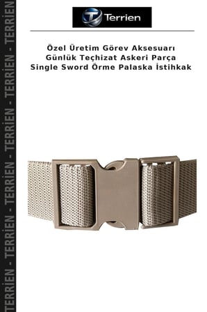 Özel Üretim Görev Aksesuarı Günlük Teçhizat Askeri Parça Single Sword Örme Palaska İstihkak