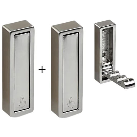 Microcase Çinko Kaplama Bas Açıl Pratik Askılık Anahtar Şapka Eşya Havlu vb Askılık - GOLD AL5181 2 ADET