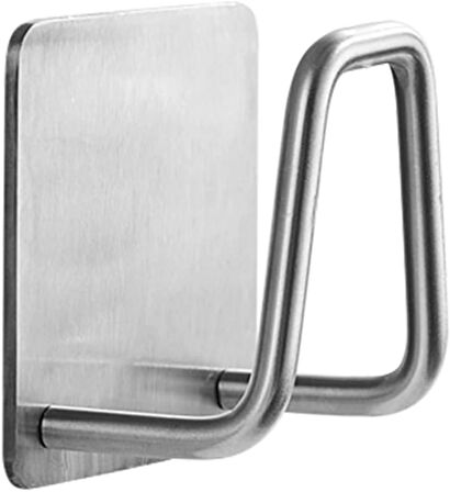 Microcase Güçlü Yapışkanlı Metal Banyo Mutfak Eşya Havlu Vb Ürün Askılığı AL4467 - 1  Adet Gümüş