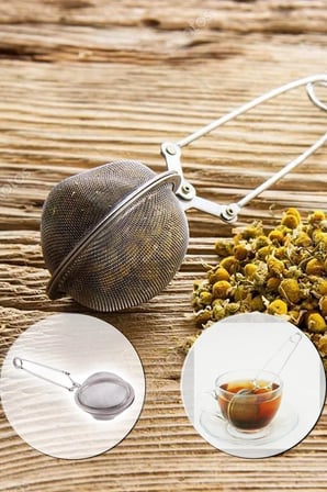 Özel Seri Çay Aleti Filtre Aparat Paslanmaz Çelik Bitki Çayı Demleme Süzgeci