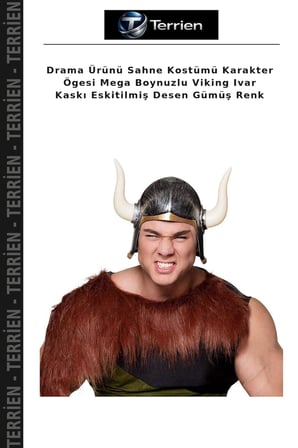 Drama Ürünü Sahne Kostümü Karakter Ögesi Mega Boynuzlu Viking Ivar Kaskı Eskitilmiş Desen Gümüş Renk