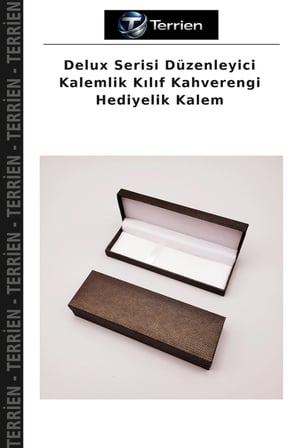 Delux Serisi Düzenleyici Kalemlik Kılıf Kahverengi Hediyelik Kalem