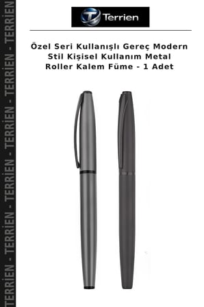 Özel Seri Kullanışlı Gereç Modern Stil Kişisel Kullanım Metal Roller Kalem Füme - 1 Adet