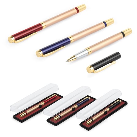 Özel Seri Not Alma Kırtasiye Ürünü Yazı Aracı Metal Roller Renkli Kalem