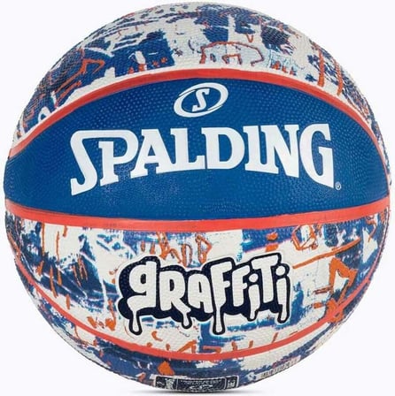 Premium Hediyelik Renkli Top Baskette Spalding Basketbol Topu 2021 Blue Graffıtı SZ7 84373Z