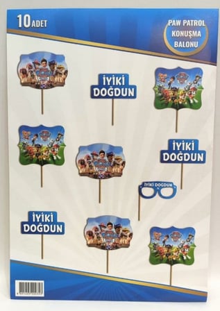 Delux Serisi Çocuk Hediyesi Sevilen Karakter Eğlence PAW PATROL KONUŞMA BALONU