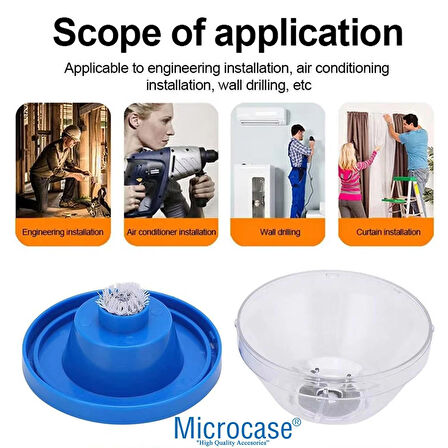 Microcase Matkap Vidalama Aleti İçin Toz Toplayıcı Önleyici Hazne - SİYAH AL4976