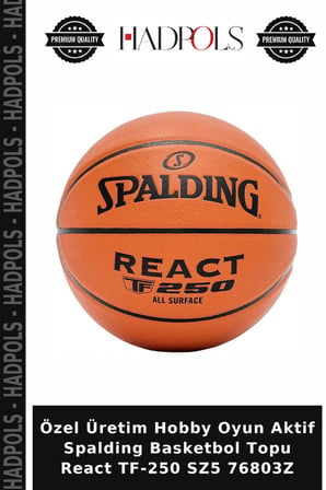 Özel Üretim Hobby Oyun Aktif Spalding Basketbol Topu React TF-250 SZ5 76803Z