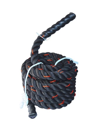 Premium Egzersiz İpi Kondisyon Fitness TR-9 Crosfit Halatı 38MM*9 Mt Siyah