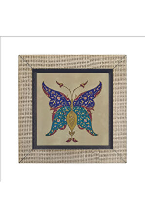 Kelebek Deseni Baskılı MDF Magnet 7X7