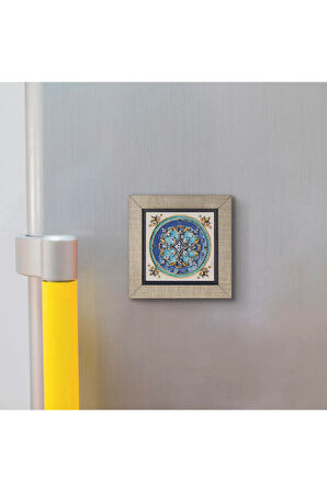 İtalyan Deseni Baskılı MDF Magnet 7X7
