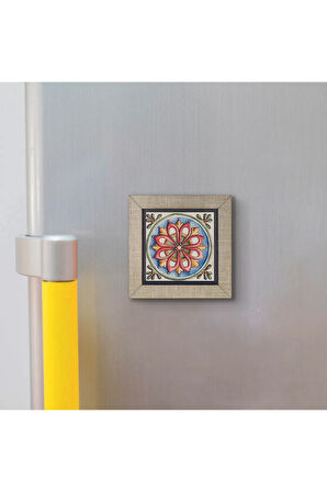 İtalyan Deseni Baskılı MDF Magnet 7X7