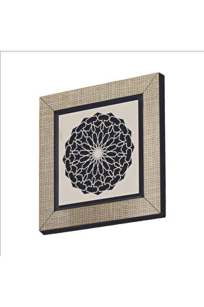 Rumi Desen Baskılı MDF Magnet 7X7 Bej