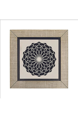 Rumi Desen Baskılı MDF Magnet 7X7 Bej