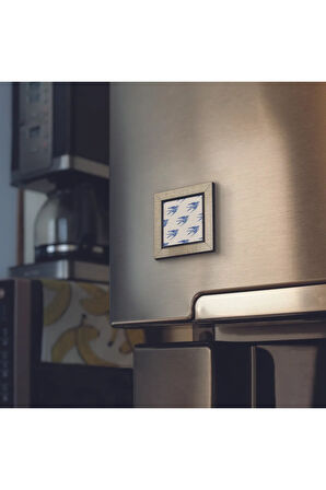 Hollanda Deseni Baskılı MDF Magnet 7X7