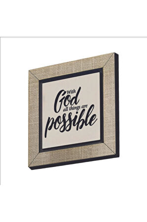 Matta 19:26 Baskılı MDF Magnet 7X7