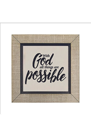 Matta 19:26 Baskılı MDF Magnet 7X7