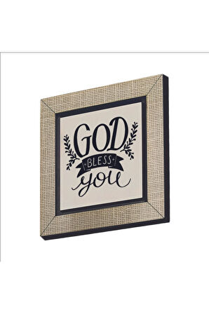 Tanrı seni kutsasın  Baskılı MDF Magnet 7X7