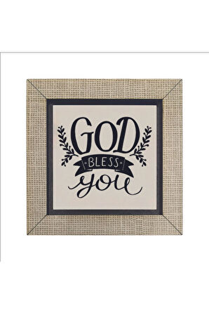 Tanrı seni kutsasın  Baskılı MDF Magnet 7X7