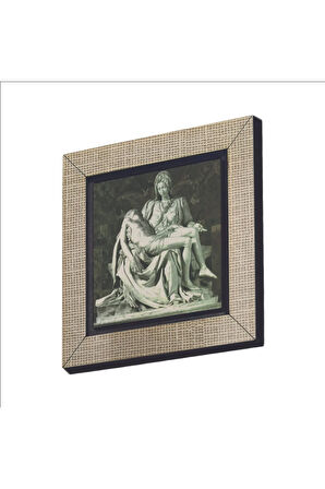 Pietà (Michelangelo, 1498) Baskılı MDF Magnet 7X7