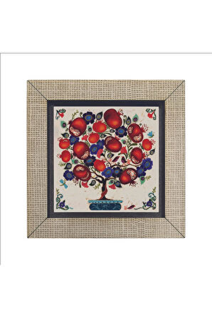 Nar Ağacı Baskılı MDF Magnet 7X7