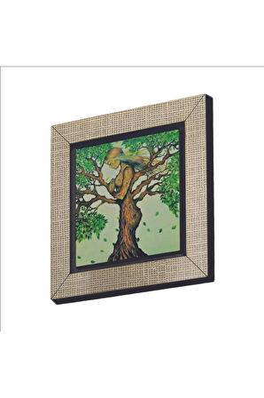 Ağaç Kadın Baskılı MDF Magnet 7X7