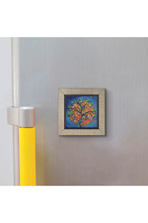 Ağaç Baskılı MDF Magnet 7X7