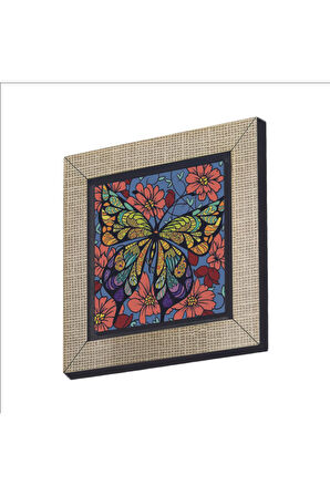 Kelebek Baskılı MDF Magnet 7X7